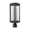 Maxim Salon LED 1-Light 6" Wide Black Outdoor Pole/Post Mount 55900CRBK